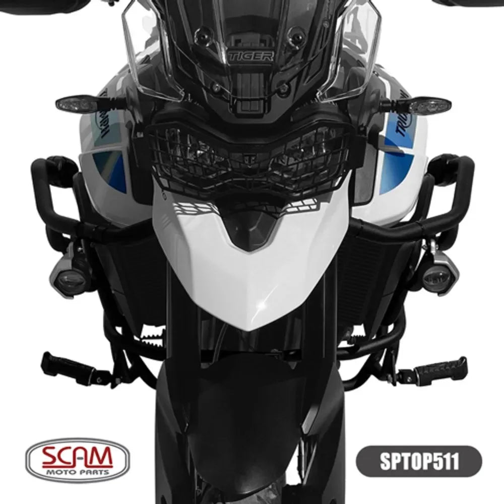Protetor Motor Carenagem com Pedaleira Triumph Tiger 900 2020 2023 Scam SPTOP511