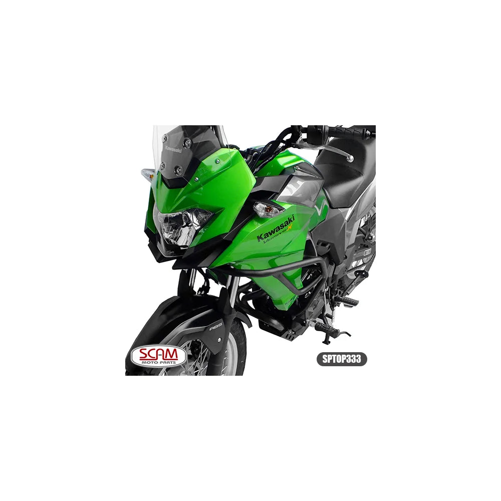Protetor Motor Carenagem com Pedaleira Kawasaki Versys X300 2018 Scam SPTOP333
