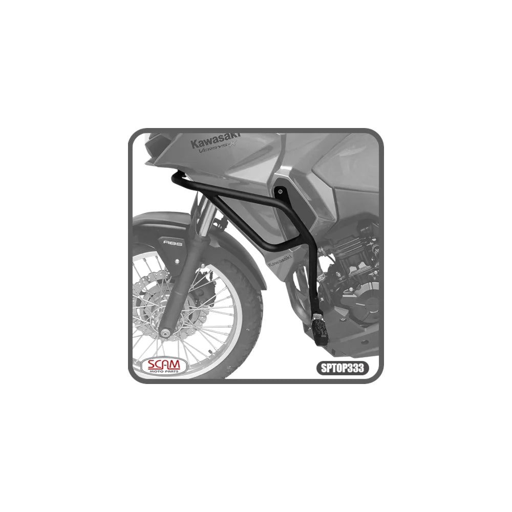 Protetor Motor Carenagem com Pedaleira Kawasaki Versys X300 2018 Scam SPTOP333